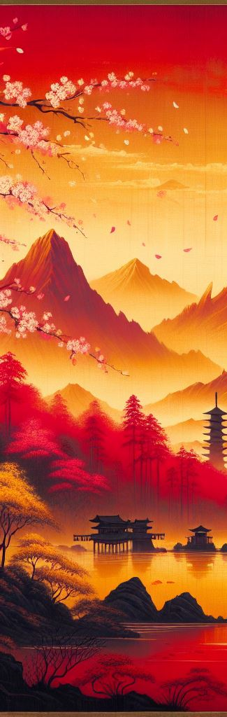 Bandeau gauche tableau japonais